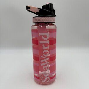 Cool Gear SeaWorld Travel Drink Bottle Pink 32oz BPA Free Theme Park Souvenir